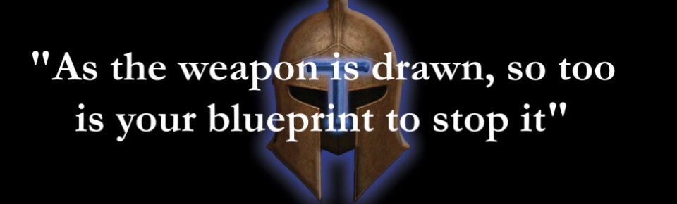Inspirational quote over Spartan helmet